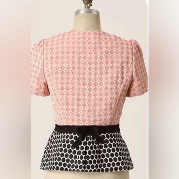 Elevenses Sprinkling of Pink size 0 short sleeve jacket from Anthropologie - Picture 6 of 7